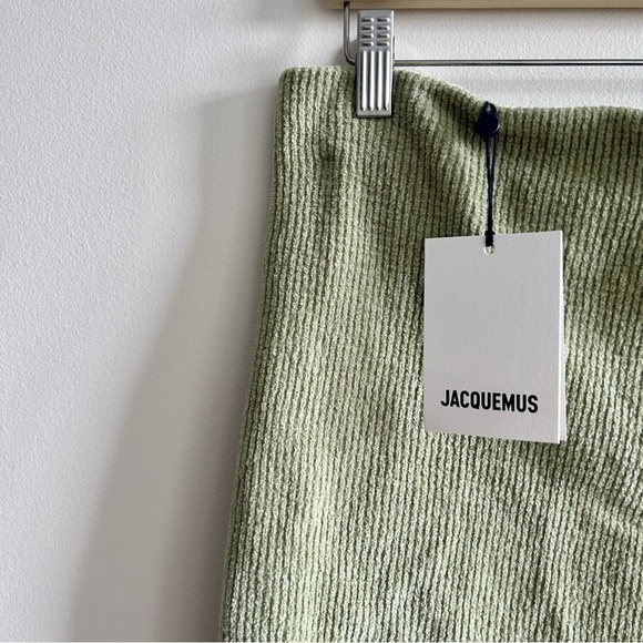 JACQUEMUS Green Le Papier 'La Jupe Bagnu' Miniskirt size 40 - Picture 6 of 11